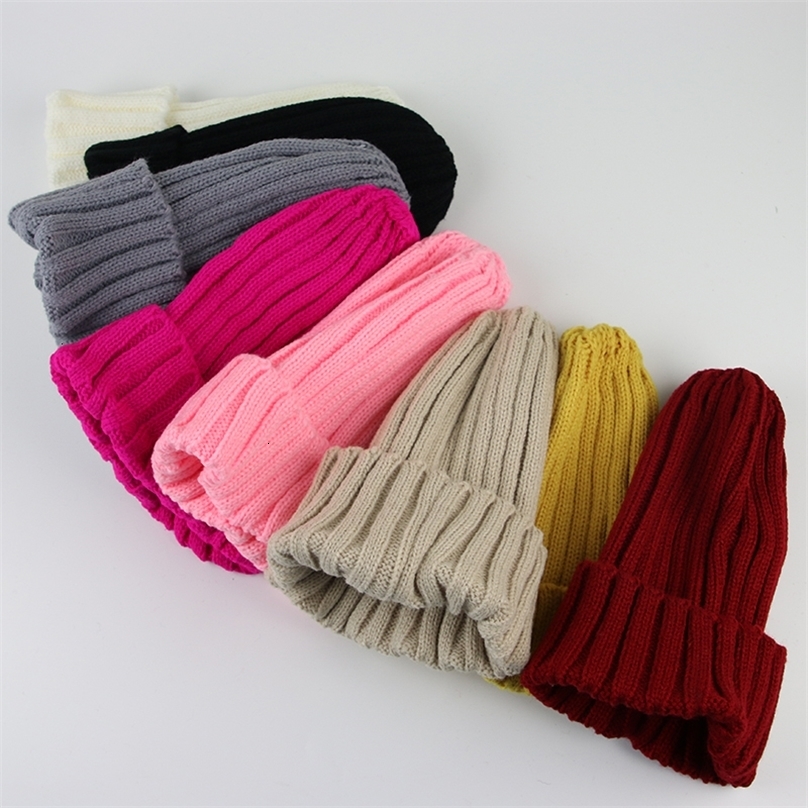 Caps Hats Winter Baby Hat For Kids Warm Knitted Accessories Infant Girl Boy Beanie Cap Solid Color Children Toddler Beanies Bonnet 230915