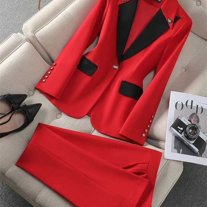 Yitimuceng Suit Set for Women Spring Summer Professional Formal Wear Light High end Feeling Two piece Pants Set 250226