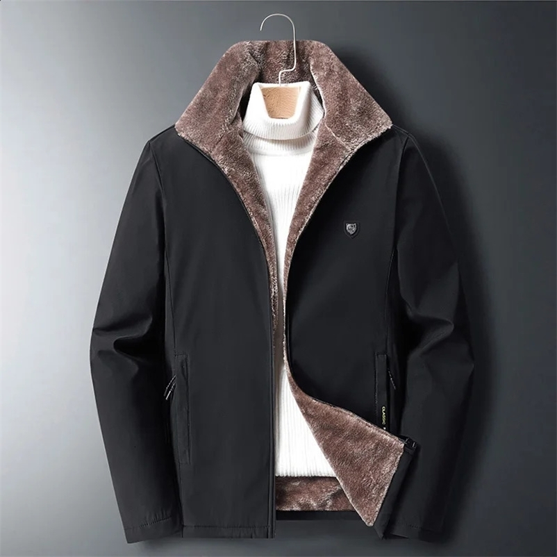 2024 winter jacket mens fashionable thick warm cotton apron jacket mens casual loose style high-quality plus size mens jacket 8XL 240830bj
