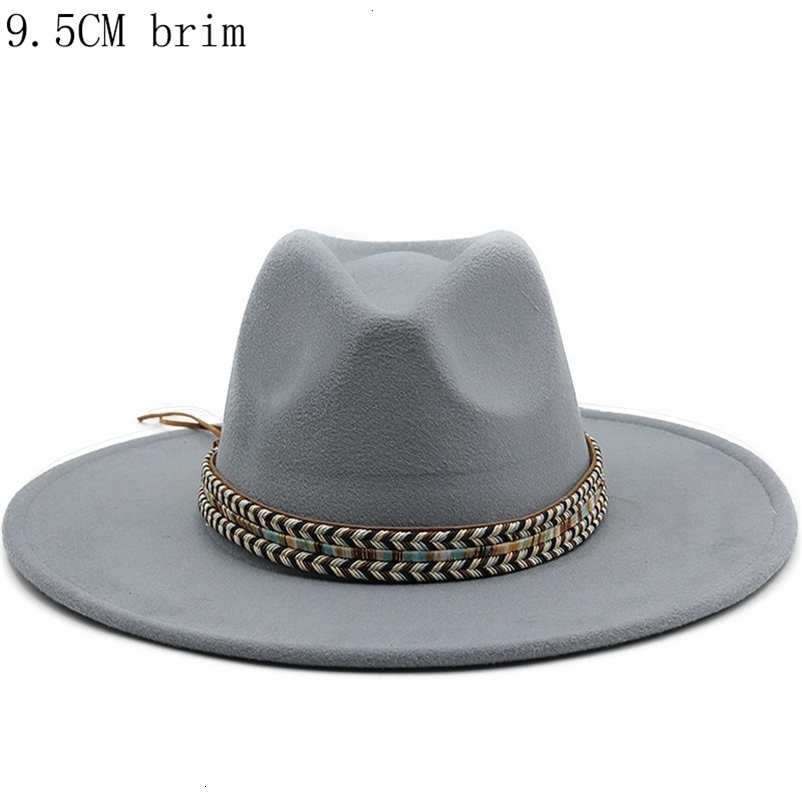 Wide Brim Hats Bucket Autumn Winter Mens Fedoras Womens Felt Hat Ladies Sombrero Jazz Male Bowler Outdoor Vintage Top Large 95cm 230822bj