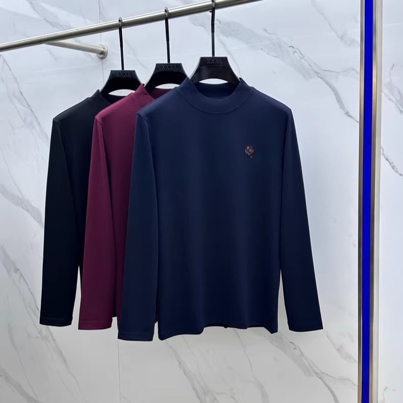 Autumn Winter Mens Designer T Shirt Long Sleeve Round Neck Wool Shirt L1289