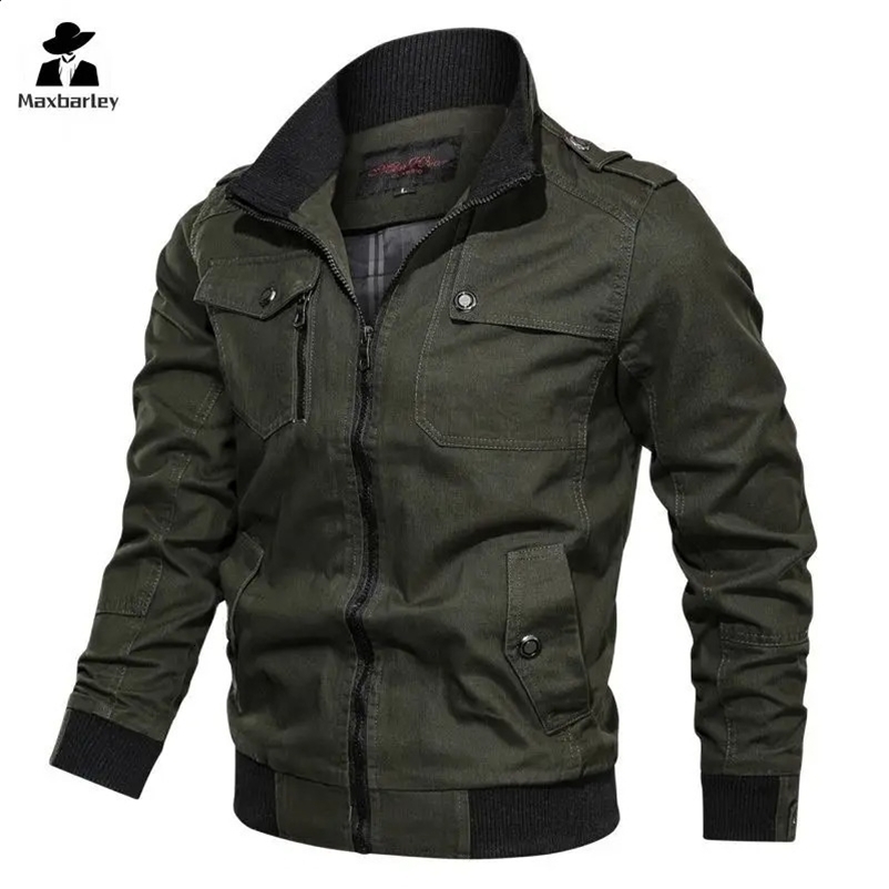 Spring Autumn Jacket Men Cotton Windbreaker Cargo Coat Unload Mens Tactics Jackets Man Cargo Casual Jacket Mens Clothes 240829