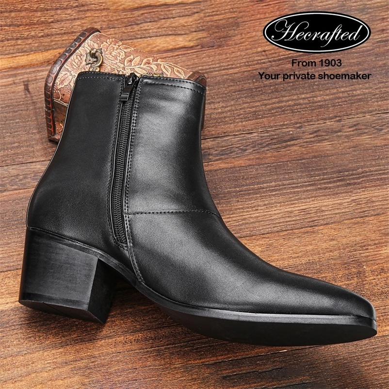 Mens comfortable and fashionable boots with heels 2024 classic Chelsea boots 240923bj