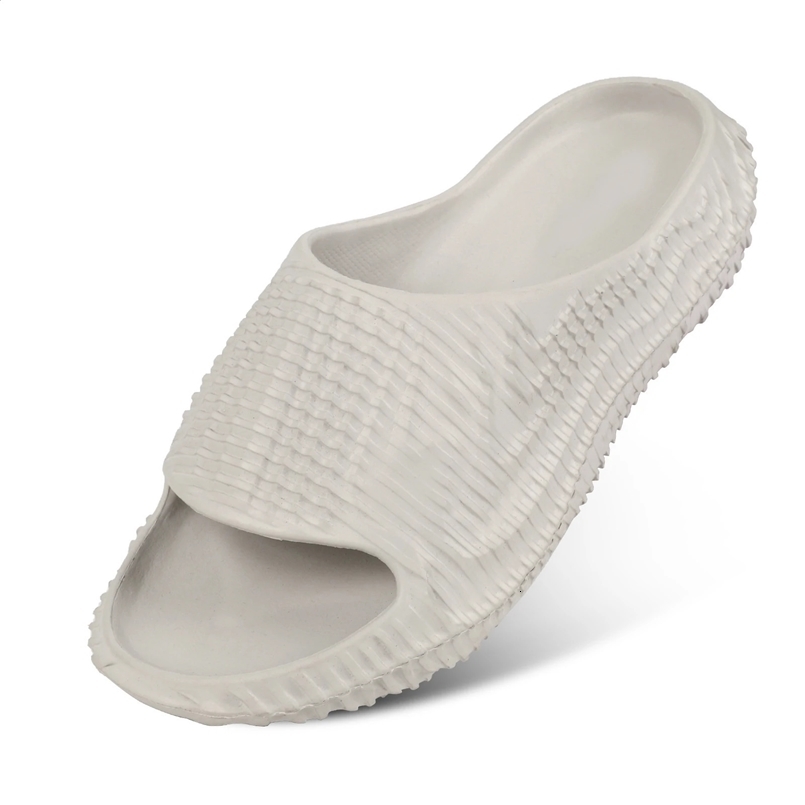 EVA soft cushion lightweight thick sole anti slip arch support casual daily solid color mens flat slippers 250122