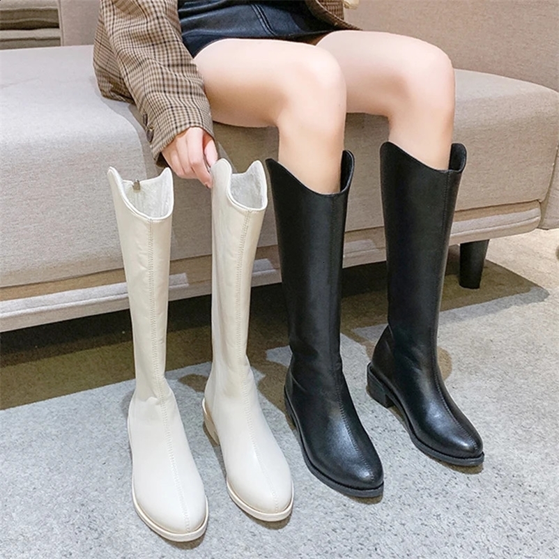 Womens boots Rubber shoes rain round toe boots womens sexy thick high heels high sexy denim medium and small legs low white autumn 240731bj