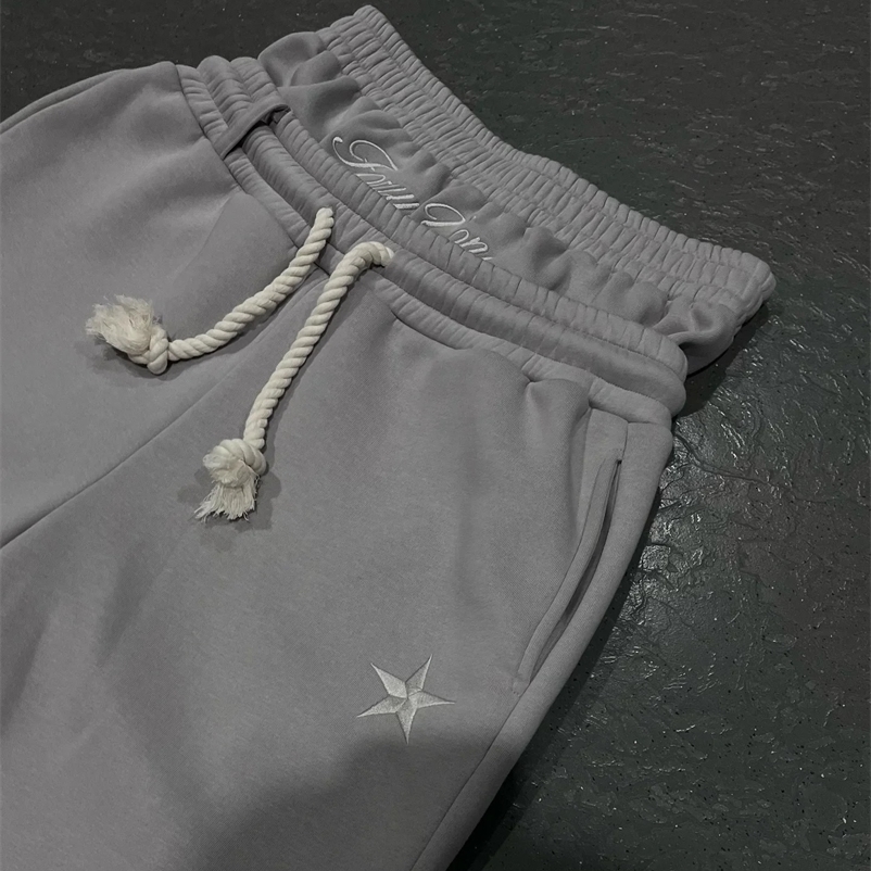Pantalons de sport Y2K MENS LETTRE HIP-HOP BRODEMERIE RETRO DOUBLE SAG SAG SPORT PANTS SPORT