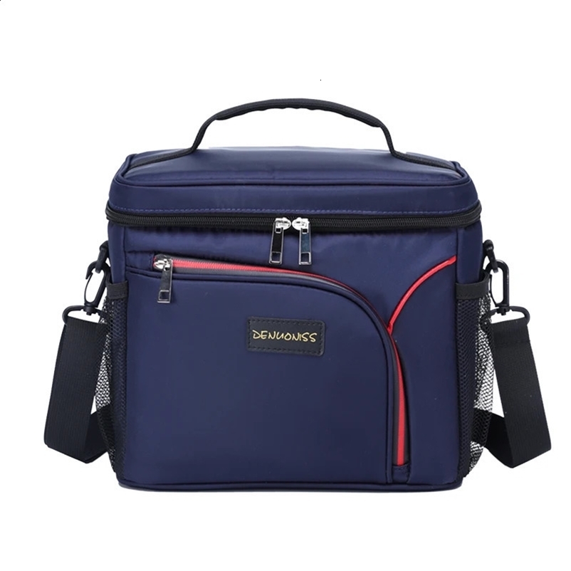 Sac à lunch isolé Denuoniss Bento Bento Color Dîner Sac Portable Portable Picnic Isulaté Coil plus cool 240809BJ