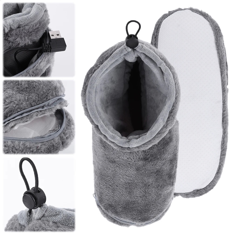 USB Heater Foot Shoes Plush Warm Electric Slippers Comfortable Foot Warmer Shoes Electric Heated Shoes for Men Women 250120bj
