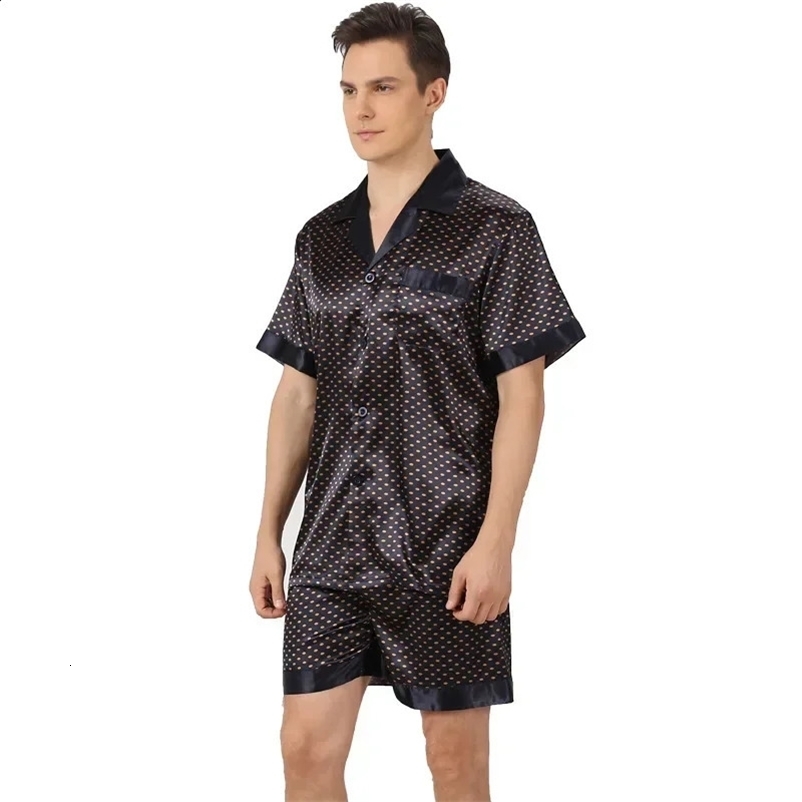 Large Size 100kg -145 KG Euro US 5XL Ice Silk Pajamas Set Thin Short-sleeved Shorts Two-piece Set Summer Solid Color Suit250403bj
