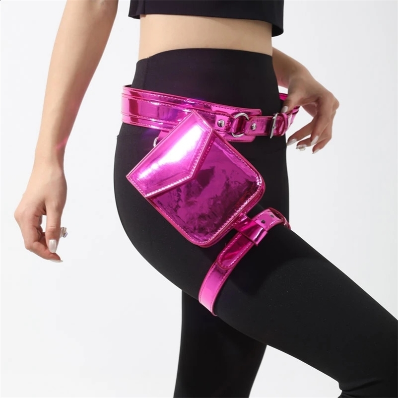 2024 Leg Bag for Women High Quality PU Waistpack Fashion Motorcycle Waistpack 250120bj