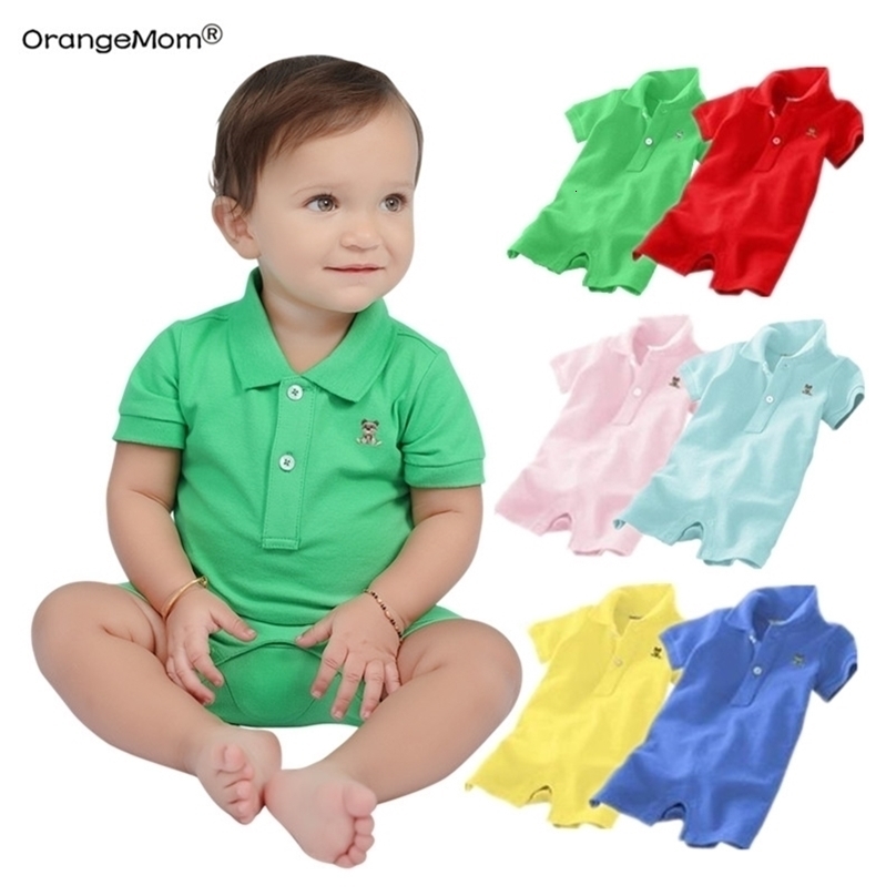 Summer Baby Rompers Boys Clothing 100% Cotton Girl Jumpsuits born 24m Babies Clothes Vestido Infantil Romper 211101