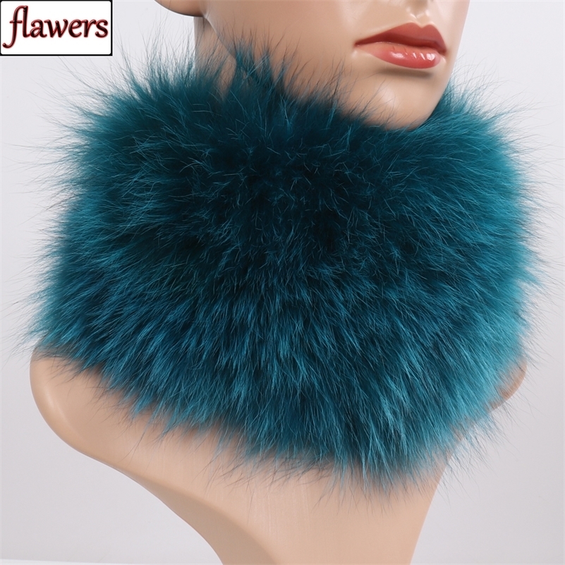 Fox Fur Scarf Fur Headbands Women Winter Ring Fox Fur Scarves Neck Warmer Good Elastic 100% Natural Fur Mufflers 250808
