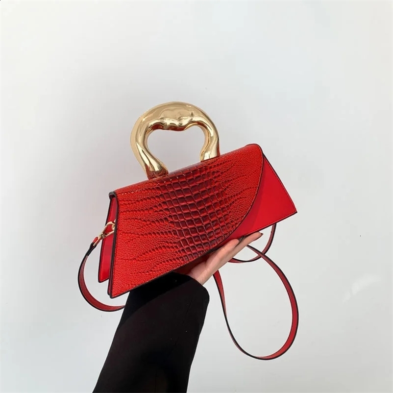 Solid Alligator PU Shoulder and Crossbody Bags Personality er Style High Quality Hand Bags for Women 2024 Fashion 250120bj