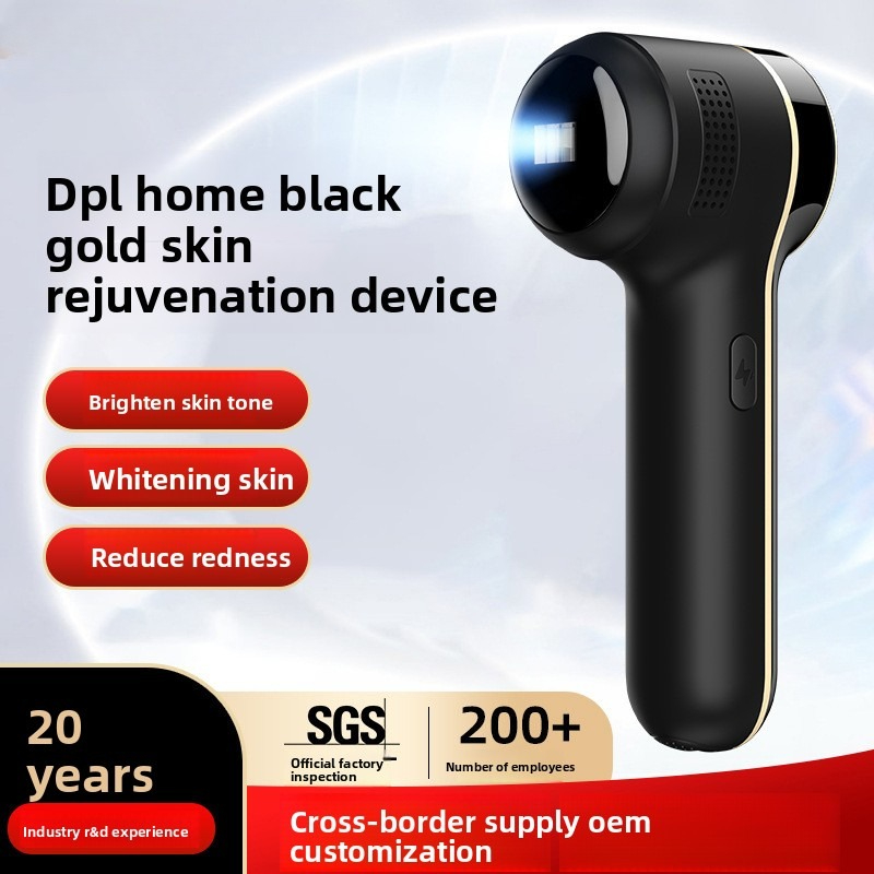 DPL Black Gold Photon Beauty Device Portable Face Skin Rejuvenation Brightening Whitening Anti Redness Facial Care Home Use