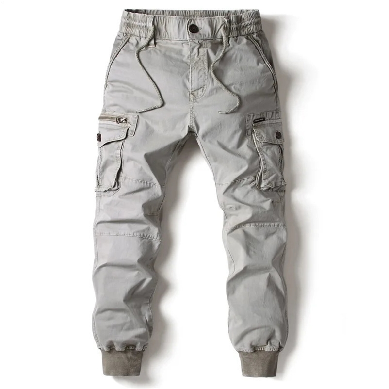Cargo Pants Men Jogging Casual Pants Cotton Full Length Tactical Military Pants Trousers 250122