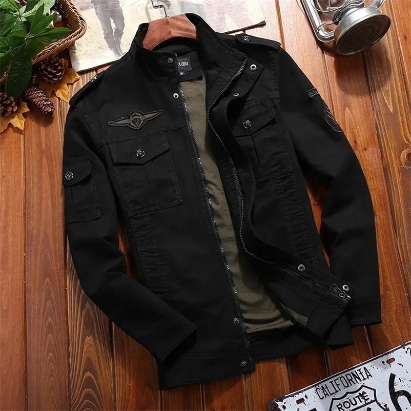 Men Casual Cargo jackets men WorkJacket Windbreaker Jacket Coat Men Spring Autumn Outwear Slim Retro Jacket Mens 240829