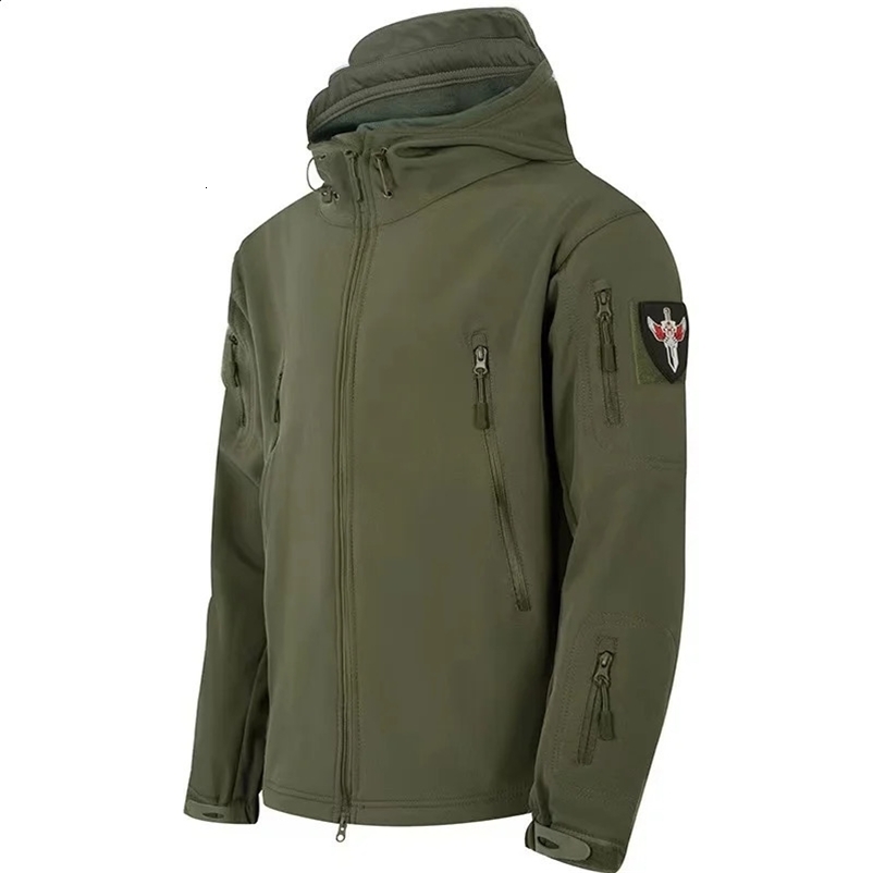 Mens M-5XL jacket pants soft shell hoodie tactical waterproof camping and hiking hunting fishing Trouser Plus size 241224