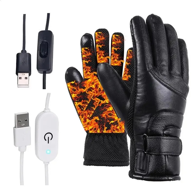 Gloves for Winter Warm Lithium Battery Gloves Touchscreen Waterproof Skiing Charging Gloves 240920