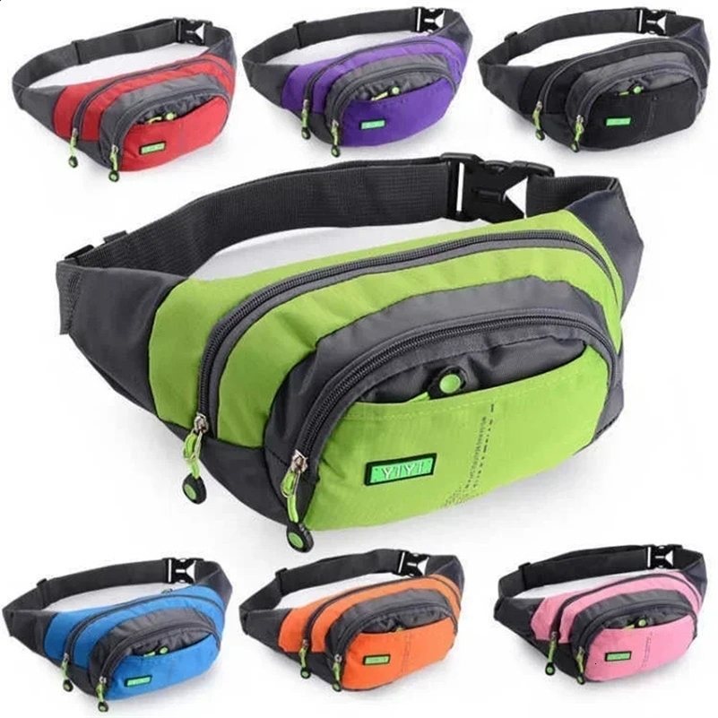 Bagure de voyage à la taille de voyage à glissière extérieure Sac à bandoulière pour hommes et femmes imperméables à grande capacité réglable 250