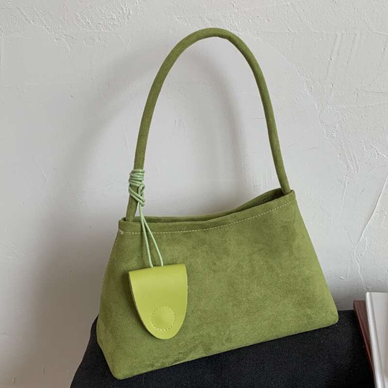Women's Shoulder Bag - High-End Elegant Designer Style, Pure Color Body with Charm, Smooth Zipper Closure, for Casual Daily Commuting
