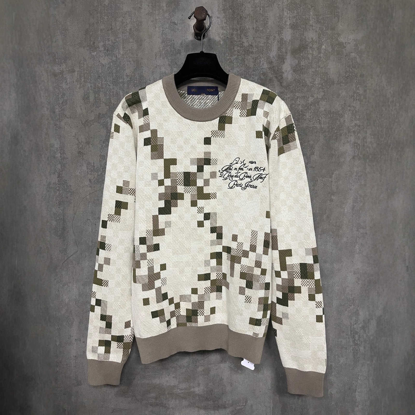Men's Sweaters designer Poison Family Version Camouflage Mosaic Round Neck Knitted Sweater Pullover for Men and Women E4AI