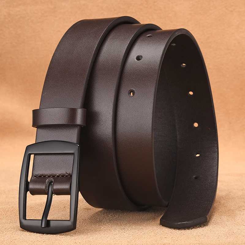 New Highend Mens PU Belt Fashionable Oval Alloy Buckle Exquisite Fit Style Durable and Versatile Jeans Casual Pants Belt W250923