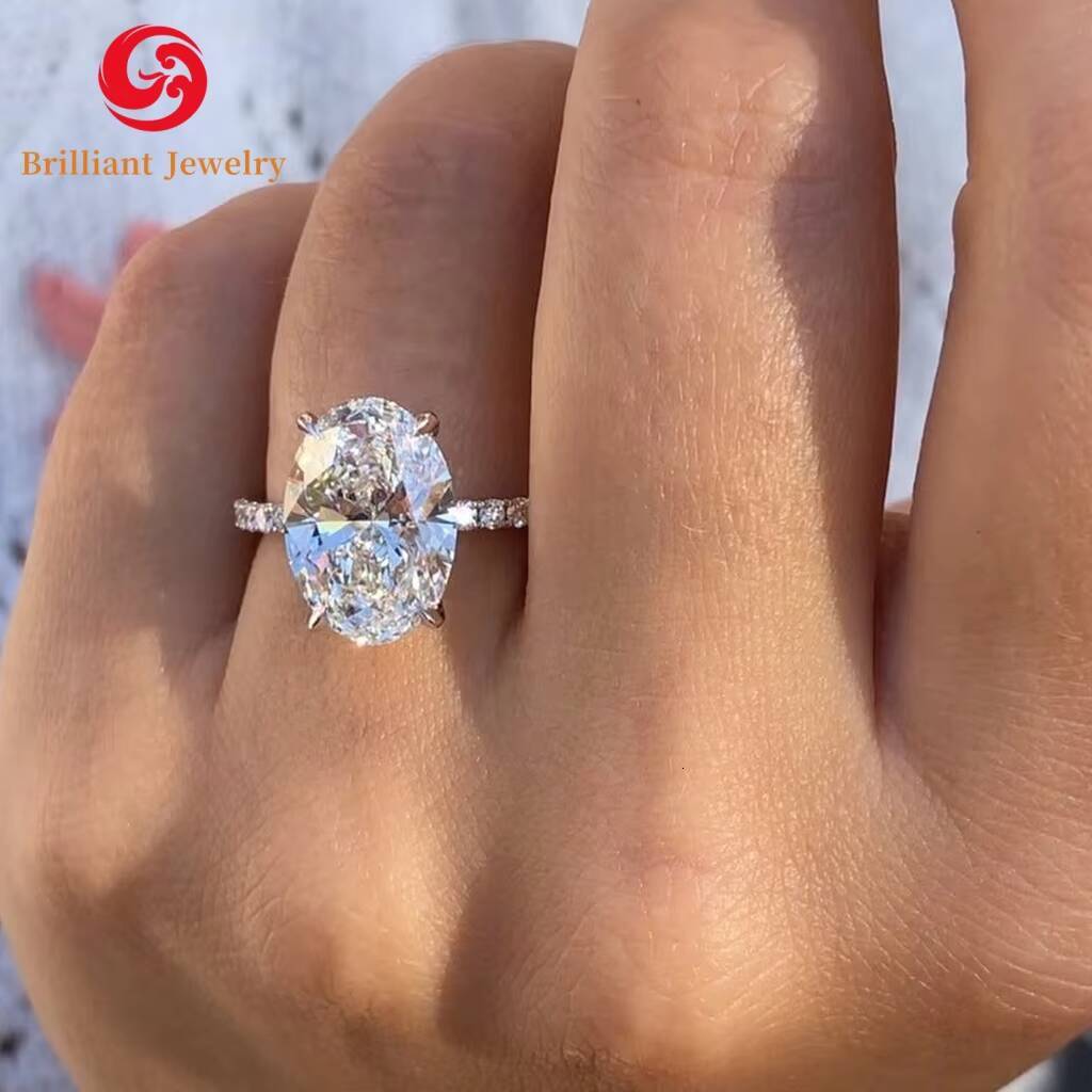 GIA IGI Certified Diamond Women Ring Engagement 10k 14k 18k Gold Lab Diamond Rings 15CT Wedding Ring Customized