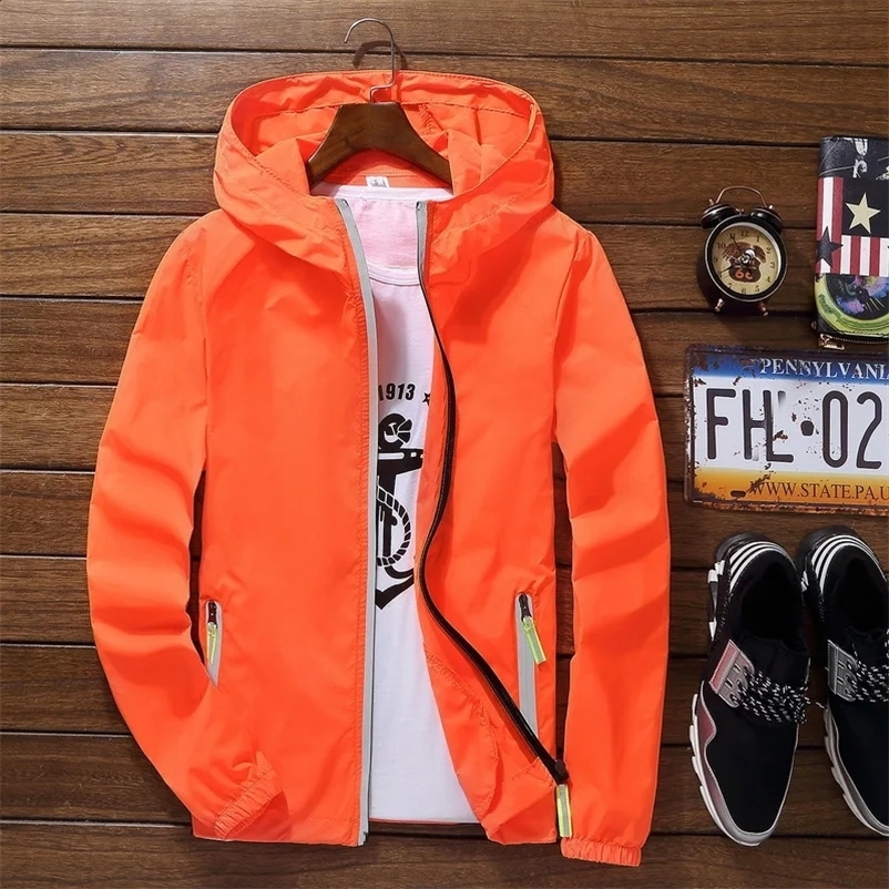 ultra light mens summer hooded jacket thin windproof foreskin coat sun protection beach casual jacket 240829bj
