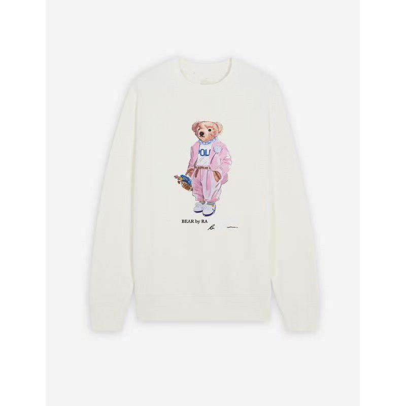 Designer for Women mens Sweatshirt Bear Pattern Print round neck hoodie Loose Pullover long Slve Sweatshirts Top L251018JFGJ