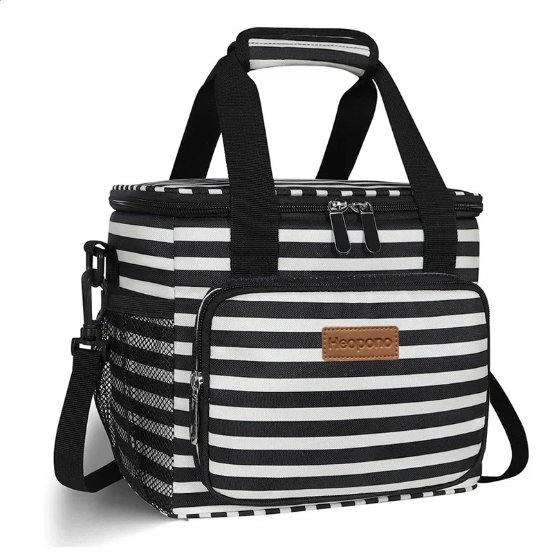 15L Lifewit Large Lunch Bag Insulated Lunch Box Soft Cooler Cooling Tote for Adult Men Women Black Lunch Bags for Men 250227