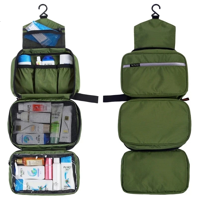 Hanging Mens Toiletry Bag Large Waterproof Cosmetic Bags Travel Organizer Lady Toiletries Makeup Toilet Foldable Bathroom Kit 250805