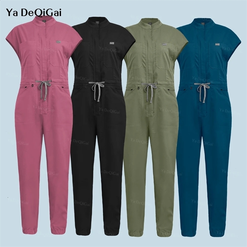 High-quality Beautician Gowns Workwear Nursing Uniforms Pet Clinic Clothes Scrubs Uniforms Wholesale Jumpsuits 250305