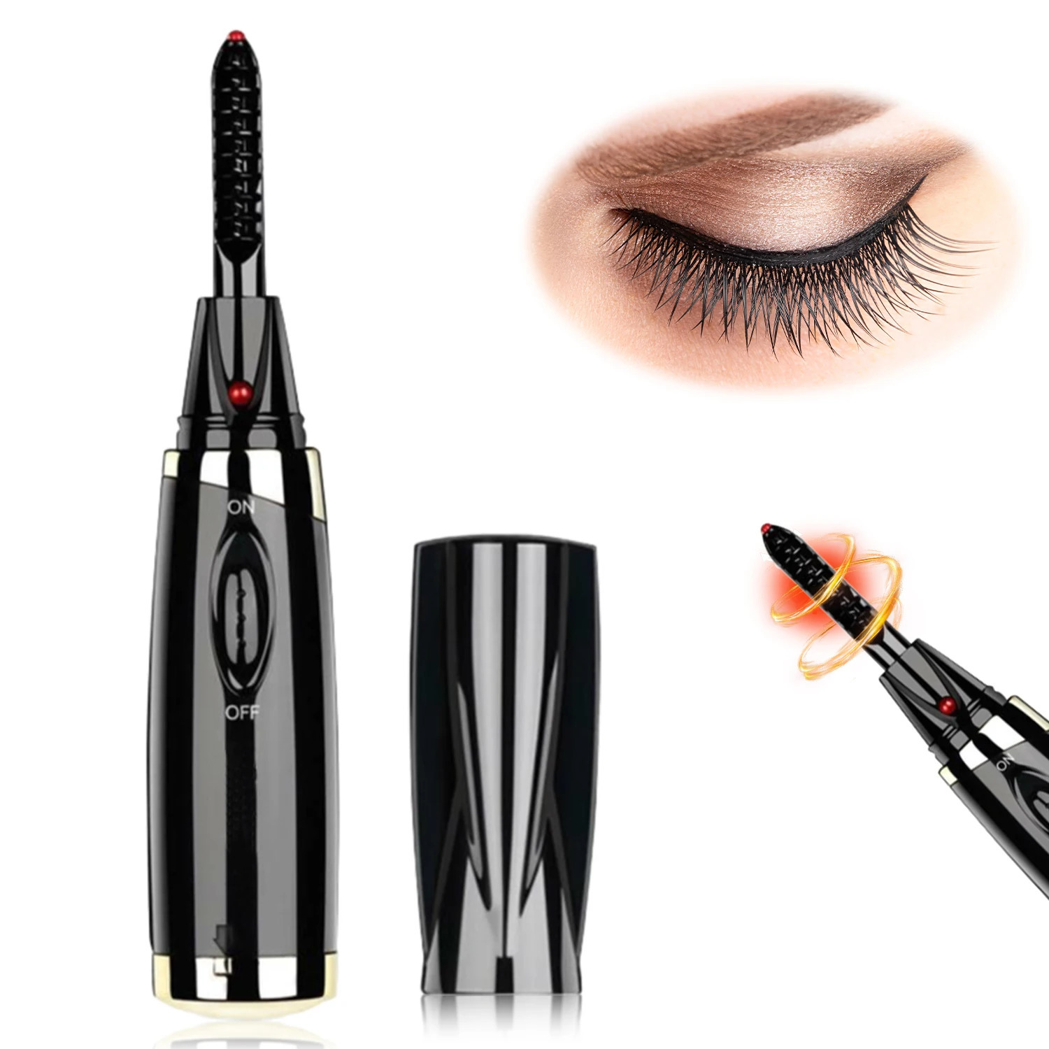 Electric Eyelash Curler For Instant Glam Long Lasting Natural Eyelash Comb Heated Lash Curling Tools 250808CJ