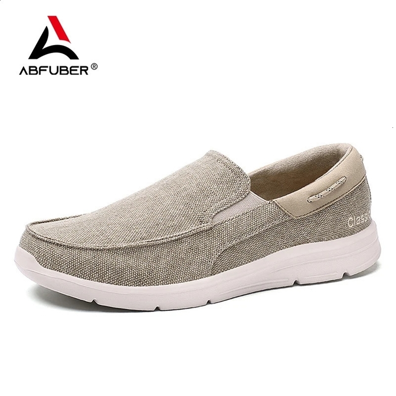 Summer breathable canvas shoes mens shoes slippers sports shoes fashionable casual mens shoes lightweight flat shoes mens driving Zapato 240930bj
