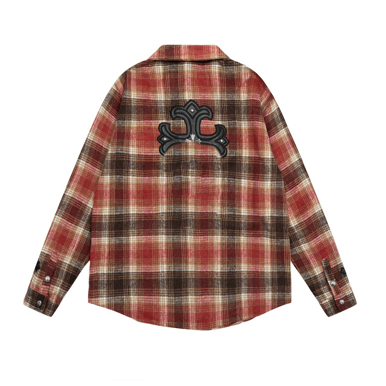 Designer Dress Shirt Man Luxury Heavy Industry Button Shirts Long Sleeve Plaid Cross Patch Shirt Striped Street Style -12 Casual Button Up TShirt EX