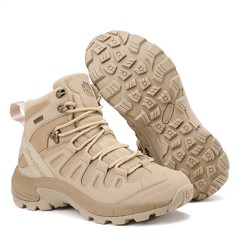 Men Boots 2024 Platform Boots Outdoor Waterproof Casual Sneakers Working Men Ankle Boots Hiking Safety Shoes Mens Athletic 250421bj