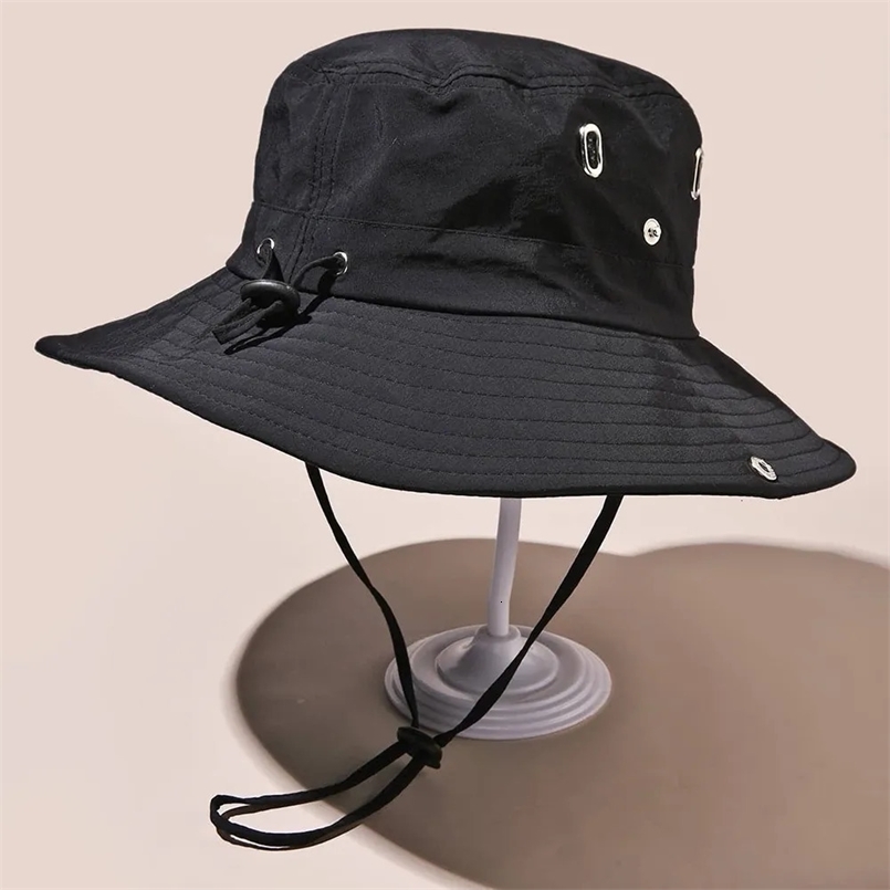Chapeau de pêcheur en plein air pour hommes et femmes séchage rapide de pêche à la pêche touristique et randonnée chapeau de protection solaire a