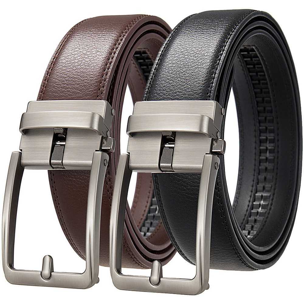 Genuine Leather Click Belts for Men Luxury Brand Designer Fashion Automatic Buckle Mens Jeans High Quty Waist Male Str W250923