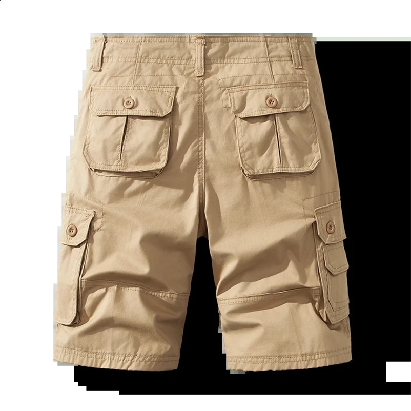 Mens Short Pants Cotton Cargo Shorts Tactical Breeches Casual Sports Man Hiking Fishing Streetwear250312bj