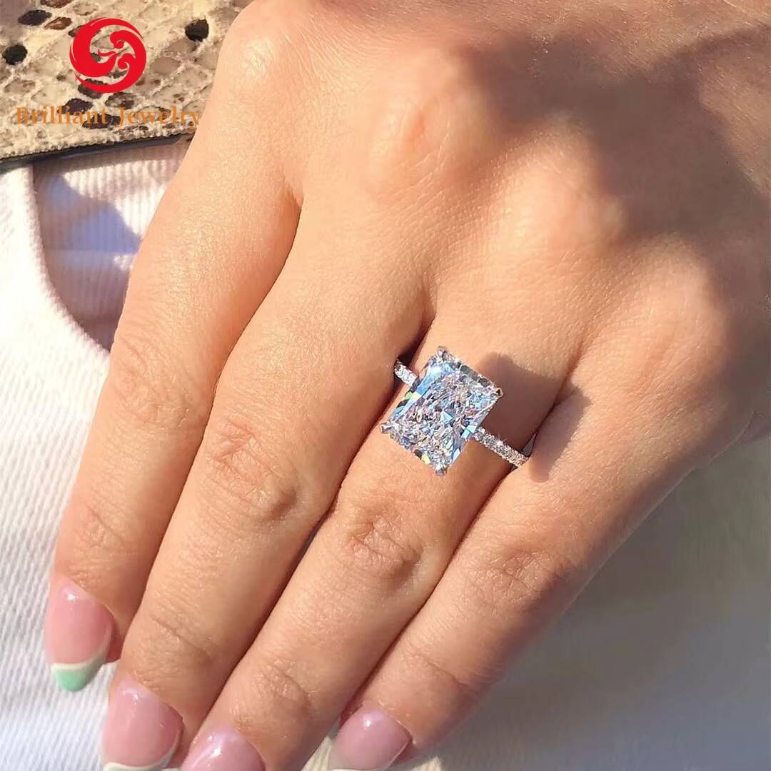 High Quality Custom 10K 14K 18K Solid Gold HPHT CVD VVS VS Lab Grown Diamond Ring Engagement Wedding Ring IGI for GIA Certified