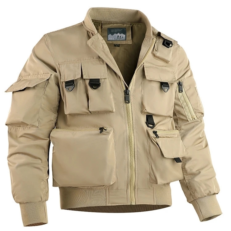 autumn/winter mens casual trend outdoor military off-road sports windproof and waterproof tactical jacket 241224
