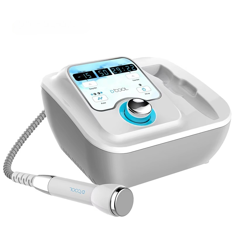 Portable D Cool Skin Rejuvenation Wrinkle Removal Machine Face Lifting Skin Tightening Anti Puffiness Cooling Heating EMS Beauty Device CE Certified