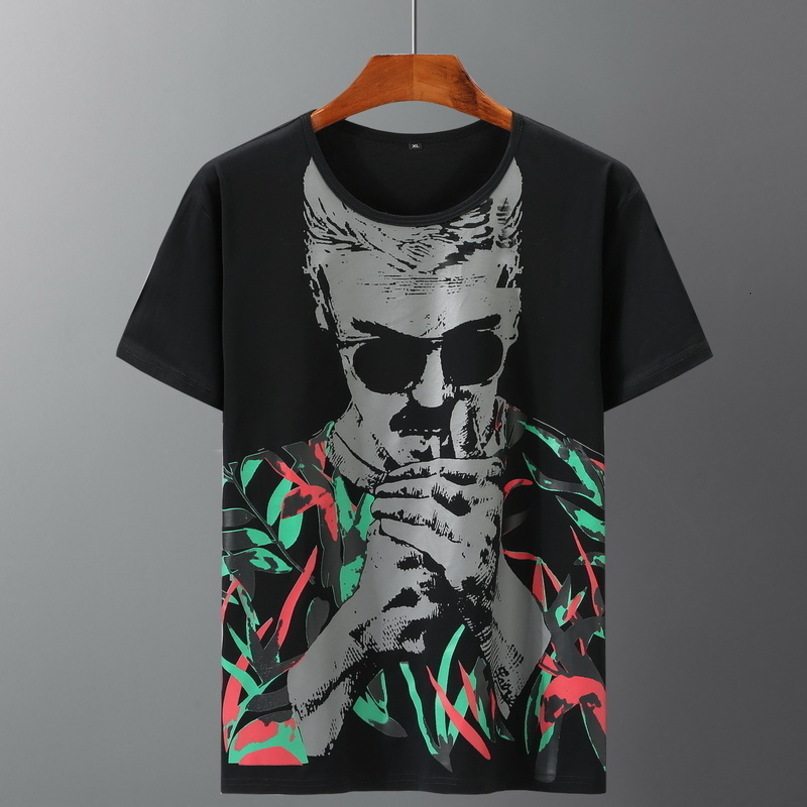 Men's T-shirts Large Size 5xl 6XL 7XL Short Sleeve O-neck Baseball Tees Male Summer Loose Print Tops Casual Big Size Men T Shirt 210518