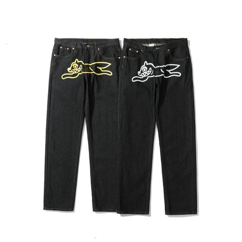 Jeans jeans cognin stampato streetwear uomini hip hop pantaloni larghi y2k vestiti dritti sciolti pantaloni in denim pantalones vaqueros w435 230420