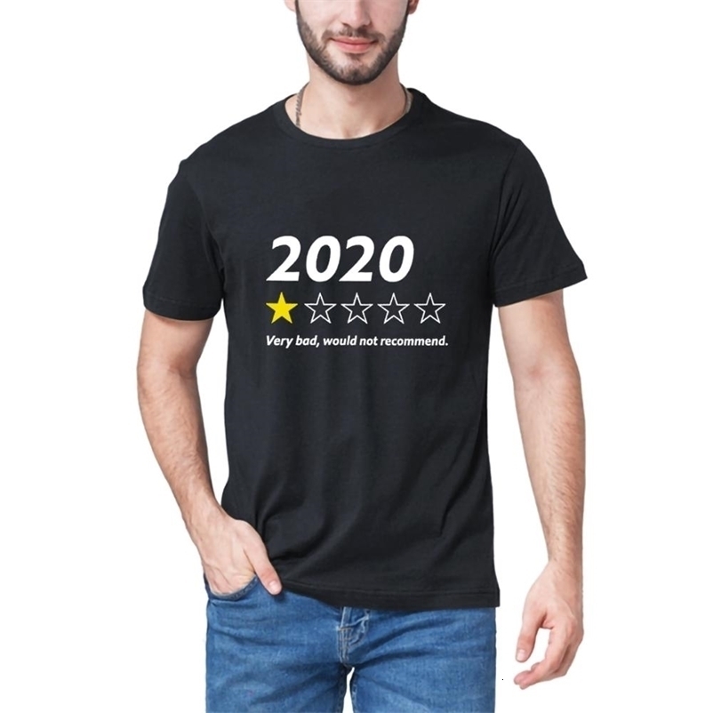 Very Bad Would Not Recommend Funny Saying Neck Summer Men's 100% Cotton short sleeves T-Shirt Humor Gift women Tee black 210319