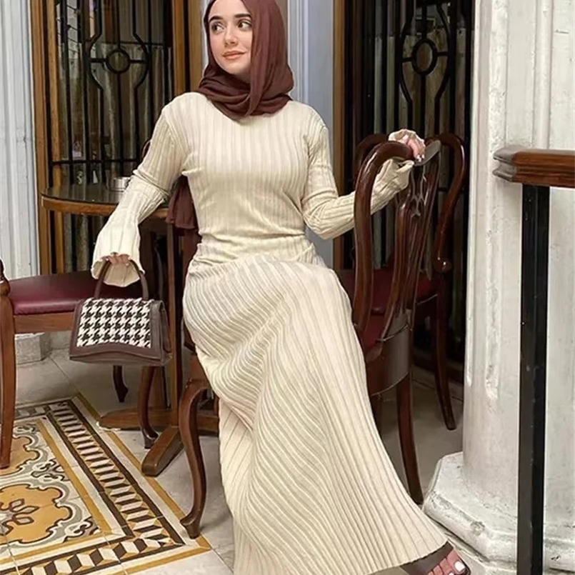 Women Knitted Long Sleeve Maxi Dress Crochet Slim Fit Hollow Out Midi Dress Warm Party Club Woolen Long Dress 240823
