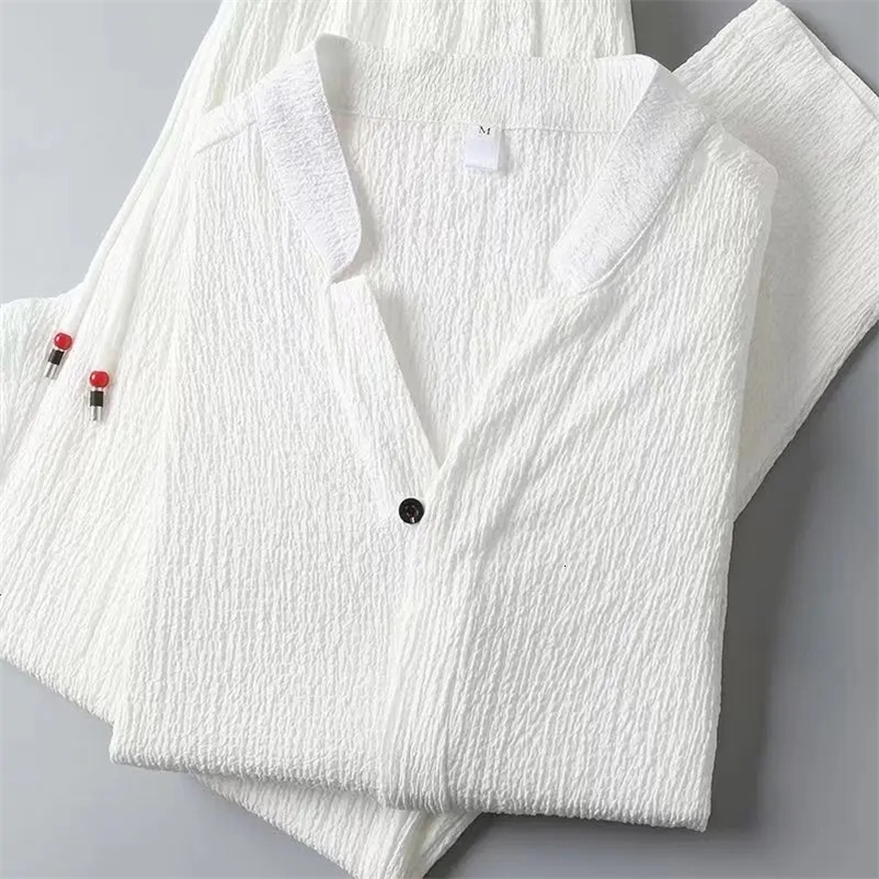 Summer Men Solid Color Set Casual Sets T-ShirtsPants Two Piece Mens Sportswear Jogger Tracksuits Fashion Sports Suit 240529