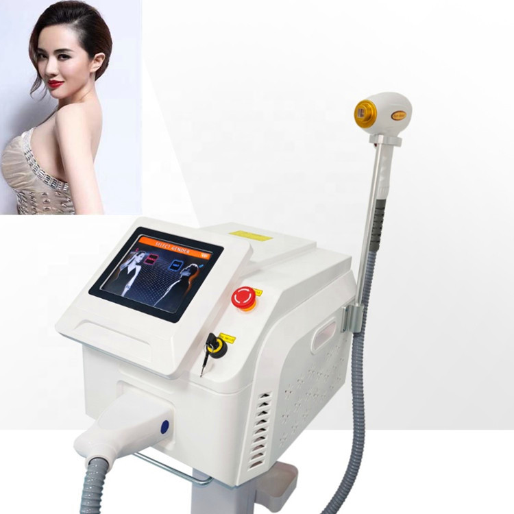 Portable 808nm Diode Laser Painless 3 Wavelength 755 808 1064nm Hair Removal Machine Diode Laser Skin Rejuvenation
