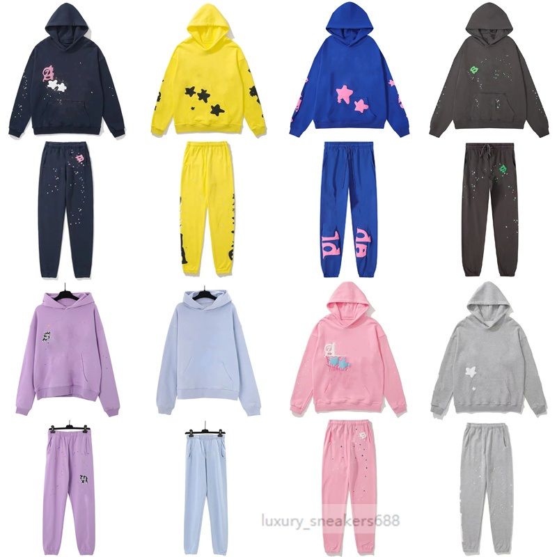 2025 hoodie kids boys girls hoodies fashion graphic sweatshirts and hight quality pants Street graffiti foil print Vintage Loose skin-friendly track