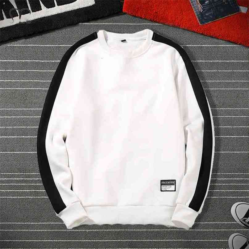Men Hoodie Sweatshirts Hip Hop Streetwear Patchwork Round Neck Pullover Male Harajuku Autumn SpringFashion Coat Hoodies Mens 4XL 210720